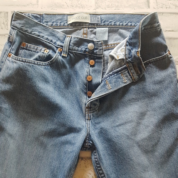 GAP Button Front Bootcut Denim Jeans - Picture 6 of 9